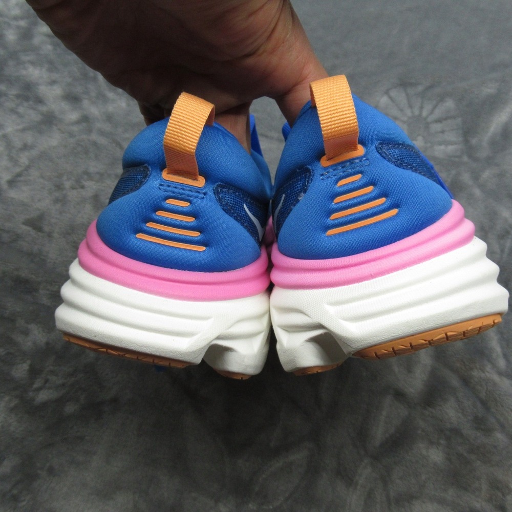Hoka Womens 9/9.5B Running Shoes  Blue Bondi 8 Chunky Lightweight Mismatch READ - Picture 14 of 16